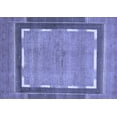 thumbnail image 1 of Ahgly Company Machine Washable Indoor Rectangle Abstract Blue Modern Area Rugs, 5' x 7', 1 of 4
