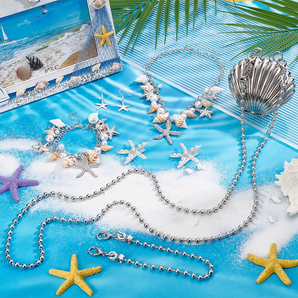 Alloy Crossbody Bags & Hair Clips & Bib Necklaces & Earrings & Charm Bracelets Sets Platinum 36mm