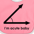 thumbnail image 4 of Inktastic I'm Acute Baby Funny Math Pun Boys or Girls Baby Bib, 4 of 4