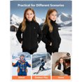 thumbnail image 7 of MexChoioe Big Kids Zip Up Stand Collar Fleece Outerwear Heated Fleece Jacket Fall Winter Fashion Everyday Cold Weather Coat for Boys and Girls, 7 of 7