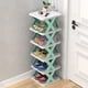 thumbnail image 1 of Torre de zapatos vertical de 6 niveles, Zapatero de esquina estrecha, Zapatos independientes de bricolaje que ahorran espacio, 1 of 7