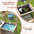 thumbnail image 6 of Gymax Mud Kitchen Kids Pretend Play Kitchen Toy Set Outdoor Wooden Kitchen Playset, 6 of 10