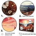 thumbnail image 3 of Designart "Pink Crimson Petal Haven II" Flower Wall Art Living Room, 3 of 7