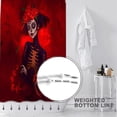 thumbnail image 6 of Sugar Skull Shower Curtain,Gothic Skeleton Girls Shower Curtains Set for Bathroom with 12 Hooks, Red Rose Halloween Bath Curtain 72x72in Waterproof Fabric,Machine Washable, 6 of 6