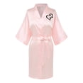 thumbnail image 1 of FAIWAD Womens Long Sleeve Robes Graphic Printed Bathrobe Lightweight Long Cardigan Robes with Belt, 1 of 3