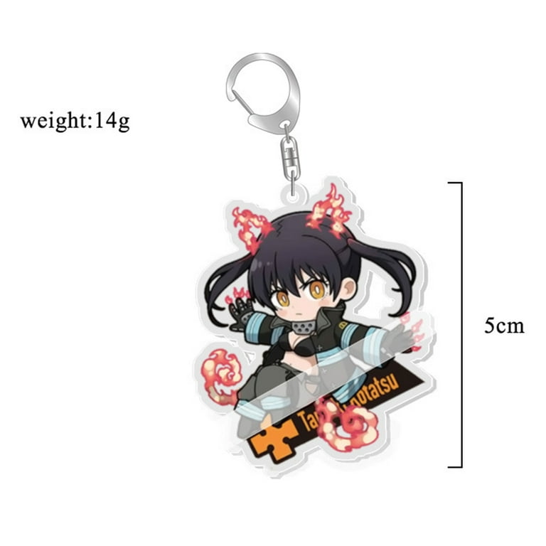 DraggmePartty Fire Force Anime Cute Acrylic Keychain (Free Combination) 