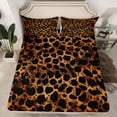 thumbnail image 2 of Castle Fairy Vintage Cheetah Print Bed Sheets for Teens,Abstract Leopard Print King Sheets, 2 of 7