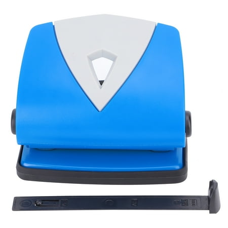 

Hole Punch Small Plastic Adjustable Positioning Punching Machine for Stationery BindingBlue