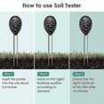 thumbnail image 2 of Soil Test Soil Tester Moisture Light pH Meter for Plant Vegetables Garden Lawn, 2 of 5