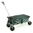 thumbnail image 4 of Creative Outdoor Foldable Wagon with Canopy and All Terrain Wheels, 150lbs Weight Capacity, Forest Diamond, 4 of 5