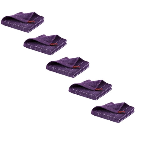 Microfiber Cleaning Cloth 5 Pcs Microfiber Kitchen Towels for Cars Lint Free Scratch-Free Highly Absorbent Dish Clothes Reusable Cleaning Rags for Car Household Kitchen Window 12 X12