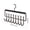Brown, variant on OCCOA 8 Hook Solid Wood Clothes Hanger for Vests Underwear and Suspenders, Multifunctional Storage Hanger with Stainless Steel Hooks, Space Saving, Brown