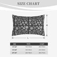 thumbnail image 4 of Rateoe simple white Snowflake Pattern Pillow Covers with Invisible Zipper(Pillows are not Included) Standard Pillowcases-20"x30", 4 of 6