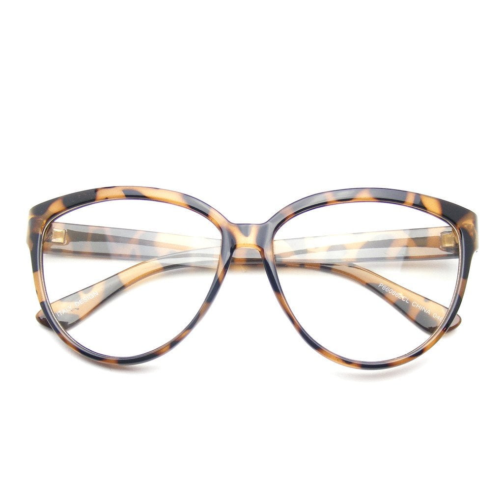 Fashion Retro Frame Clear Lens Nerd Geek Glasses Eyeglass Black Brown Tortoise