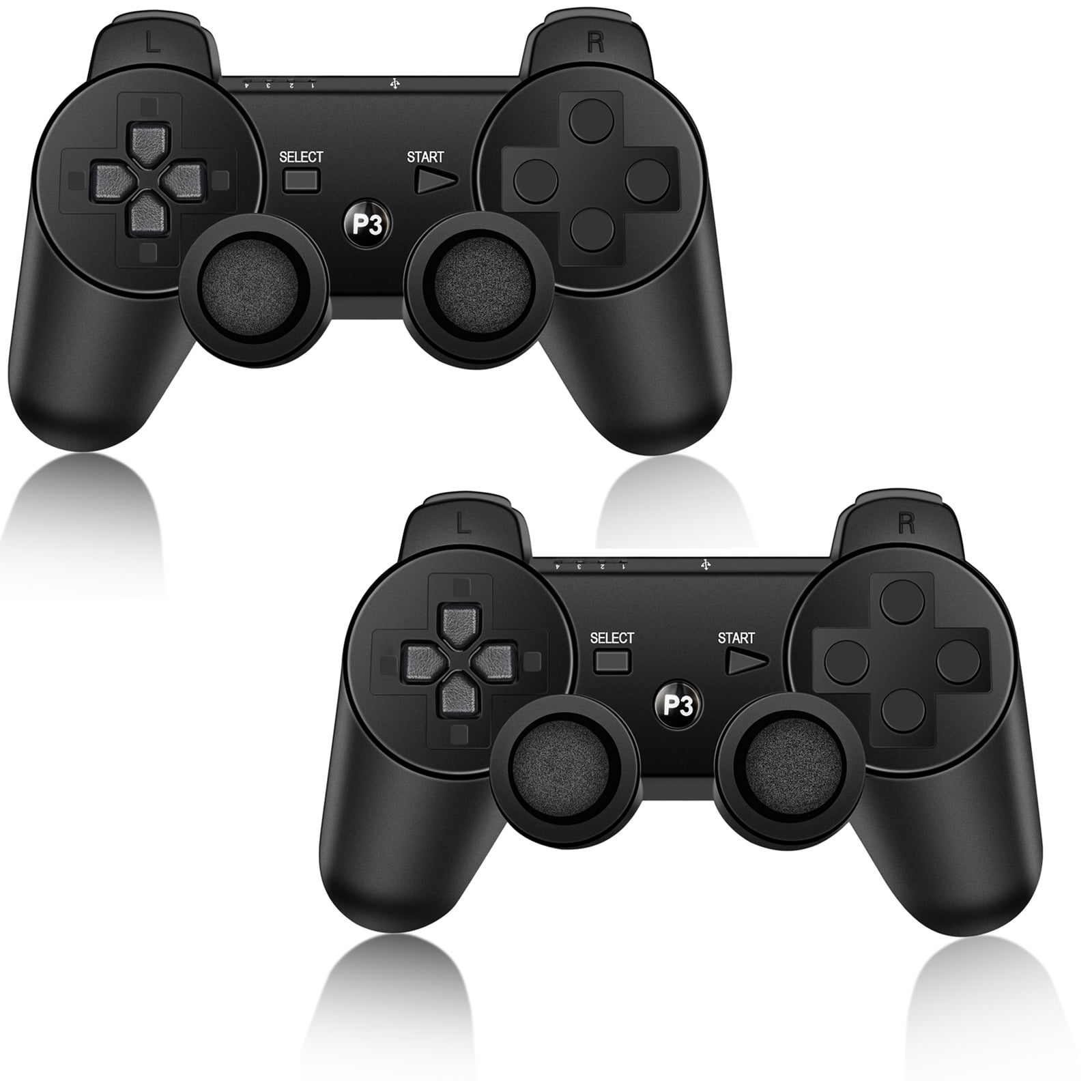PS3 Controller Dual Shock 3 controller Black Sony (Used) - Walmart.com
