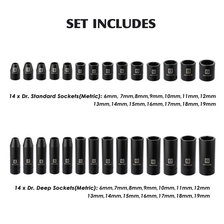 Standard to 2024 metric sockets