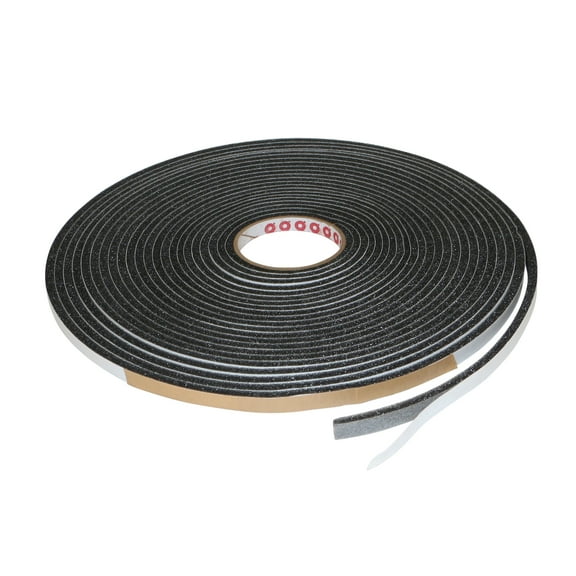Pres-On Gasketing Foam Tape [Single-Sided, Open Cell] (P8500 Series): 1/2 in. x 50 ft. x 1/4 in. thick (Black)