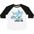 thumbnail image 3 of Inktastic My Uncle Loves Me with Cute Sharks Boys or Girls Toddler T-Shirt, 3 of 5