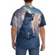 thumbnail image 3 of Fotbe Cloud Wolf Camisa Estampada de Manga Corta para Hombre, Casual de Verano, Estilo Playero, Sin Arrugas-Medium, 3 of 5