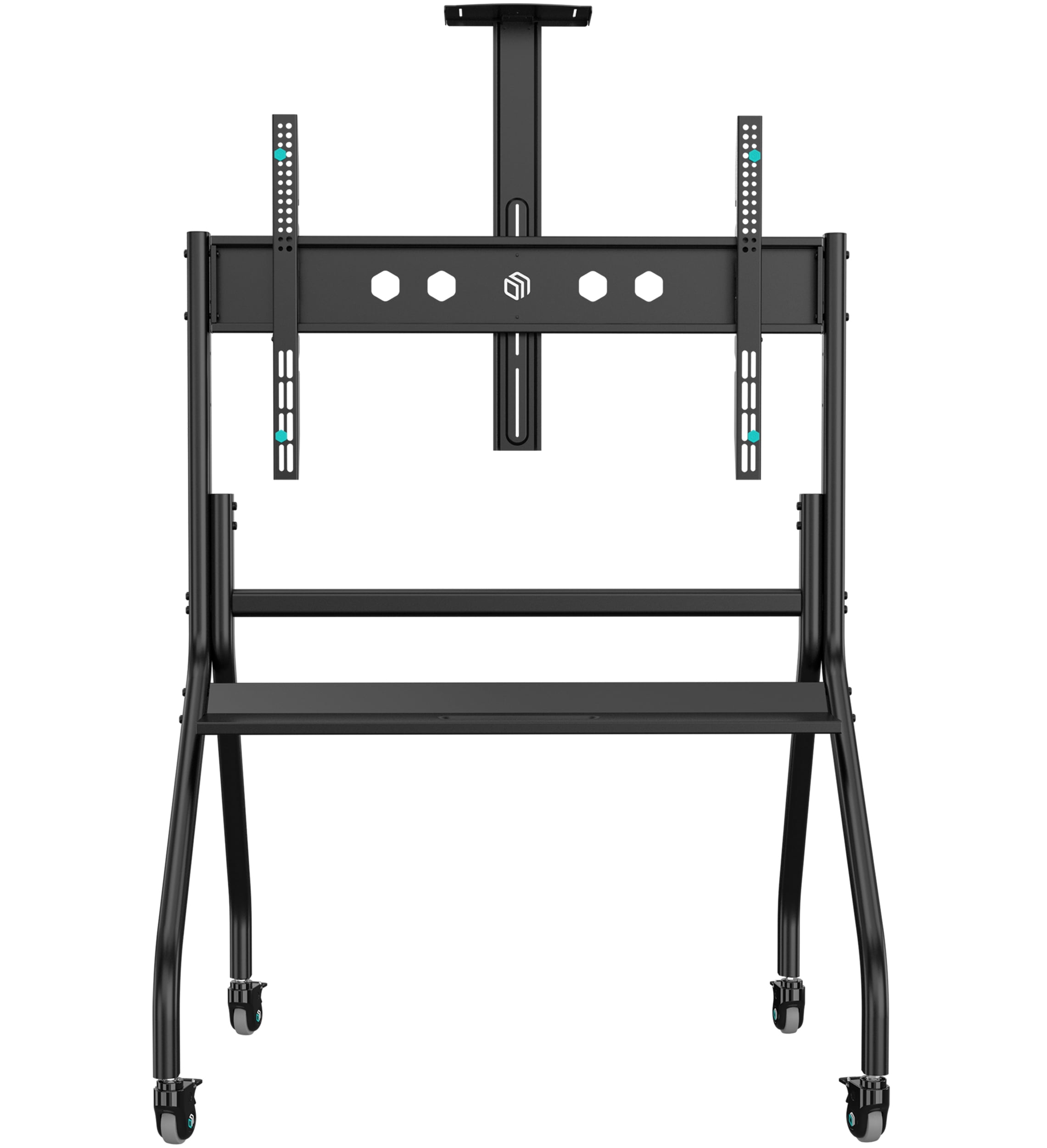 ONKRON Mobile TV Stand for 60”-120” TV up to 265 lbs, Heavy Duty Adjustable, 45” long, max VESA 1000x600