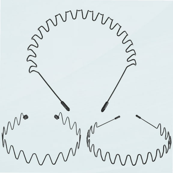 Metal Hair Bands for Men Women, Spring Wavy Hair Hoop Unisex Headband, Non Slip Sports Hairband Holder Fashion Headwear