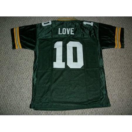 Jordan Love Jersey #10 Green Bay Unsigned Custom Stitched Green Football New No Brands/Logos Sizes S-3XL
