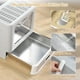 thumbnail image 2 of Caja de arena para gatos AiQinu plegable de acero inoxidable con tapa XL, 2 of 6