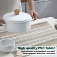thumbnail image 3 of A set of 4 washable vinyl PVC heat-resistant placemats kitchen table 30*45cm, 3 of 5