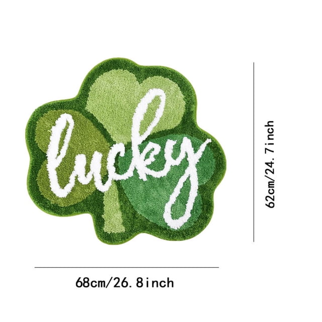 Alfombras de baño, alfombras para sala de estar, alfombra de área, tapete de baño. Tapetes decorativos del Día de San Patricio, tapete antideslizante, alfombra lavable, tapete absorbente para baño, ta