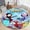 D, variant on Round Area Rug Colorful Spider Man Cartoon Carpet Modern 3D Art Aesthetic Rugs Living Room Bedroom Playroom Non-Slip Decorative Floor Mat