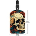 thumbnail image 6 of Square 2Pack PU Leather Skull Cruise Luggage Tag with Privacy Cover and Name ID Tag for Travel Handbags Backpacks Luggage Tags, 6 of 6