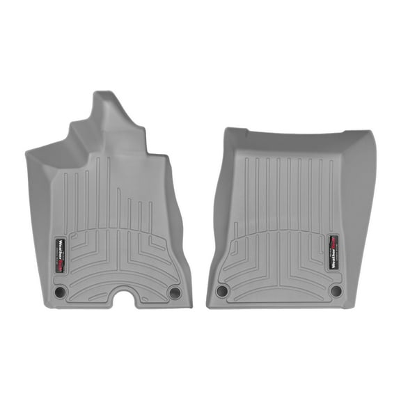 WeatherTech Custom Fit FloorLiners compatible with 2015-2017 Ferrari California T - 1st Row (Driver & Passenger), Grey