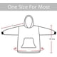 thumbnail image 3 of Manta con capucha para niños, sudadera con capucha de gran tamaño, bata de forro polar supersuave, cálido y cómodo abrigo con capucha, regalos para jugadores, niños, niñas y adolescentes Adepaton LL-2141-3, 3 of 7