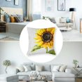 thumbnail image 5 of nygtbtfer Ink Oil Painting Yellow Sunflower Summer Decorative Throw Pillow Cover Case Home Living Room Bed Sofa Car Linen Square White, 5 of 7