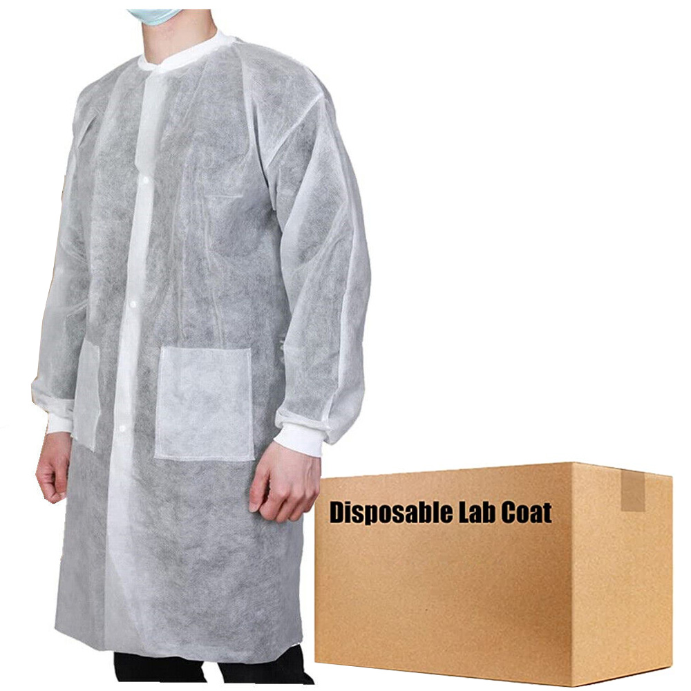 Medline Unisex Knee Length Lab Coat