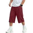 thumbnail image 2 of Yourumao Boys Capri Sweatpants Elastic Waist Wide Leg Capris Solid Casual Baggy Sweatpant for Going out with Pockets 5-14 Years, 2 of 9