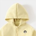 thumbnail image 6 of HCNTES Baby Girl Clothes Winter Toddler Girls Fall Outfit Sets, Baby Girl 12 18 24 Months 2T 3T 4T 5T 6T 7T 2PCS Long Sleeve Small Cartoon Embroidery Solid Color Hooded Pullover Sweatpants Set, 6 of 7