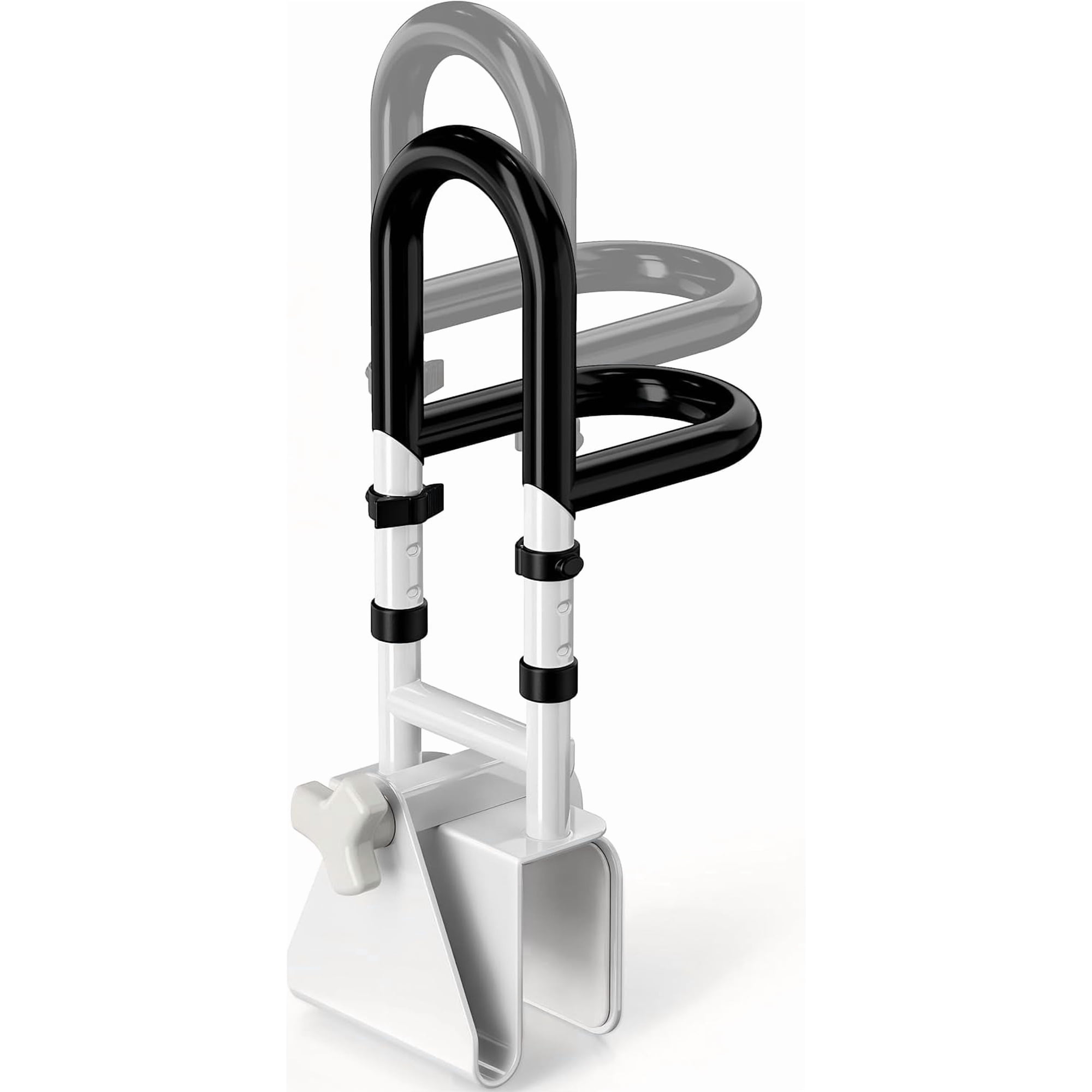 Adjustable Bathtub Safety Rail with Double Grip, 14–18 Inch Height Shower Grab Bar for Seniors, Elderly & Disabled, Non-Slip Tub Side Bar Clamp for Bathroom Support