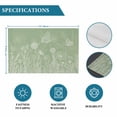 thumbnail image 6 of Sage Green Wildflowers Placemats Set of 6, Modern Floral Butterfly Plant Placemats for Dining Table, Place Mats for Kitchen Tabletop, Waterproof Wipeable Dining Table Mats Set, 6 of 9