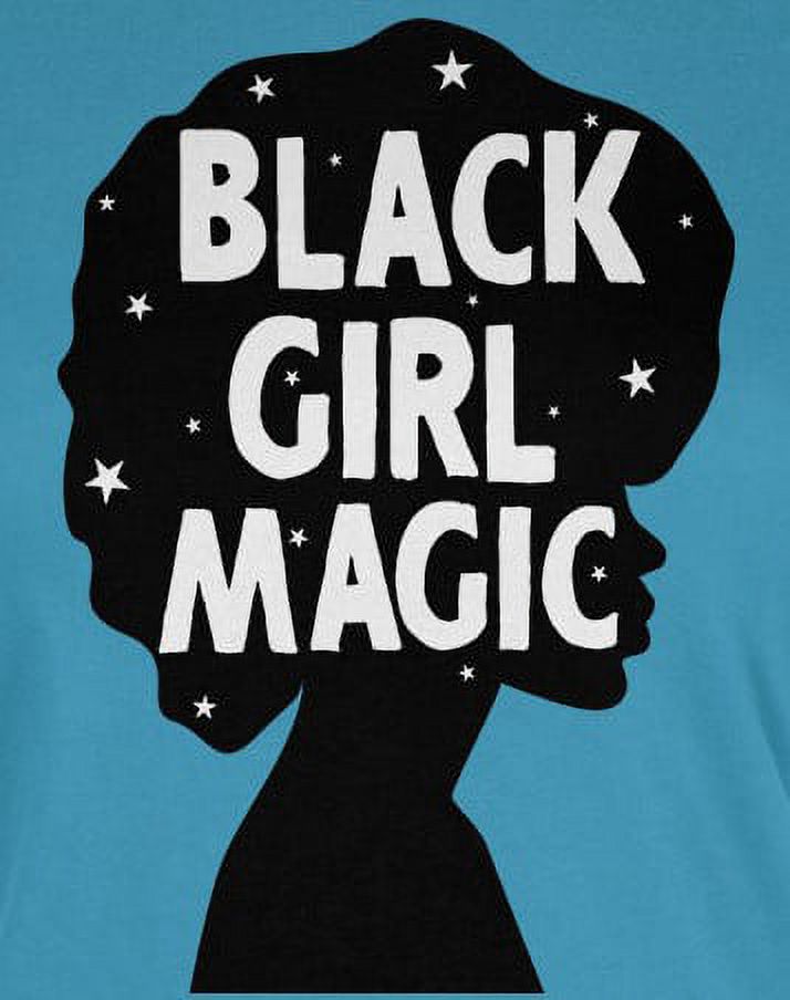Old Glory Juniors Black History Month Black Girl Magic Afro Short Sleeve Graphic T Shirt - image 2 of 6
