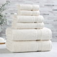 thumbnail image 2 of Superior Egyptian Cotton Absorbent 6-Piece Ivory Towel Set, 2 of 13