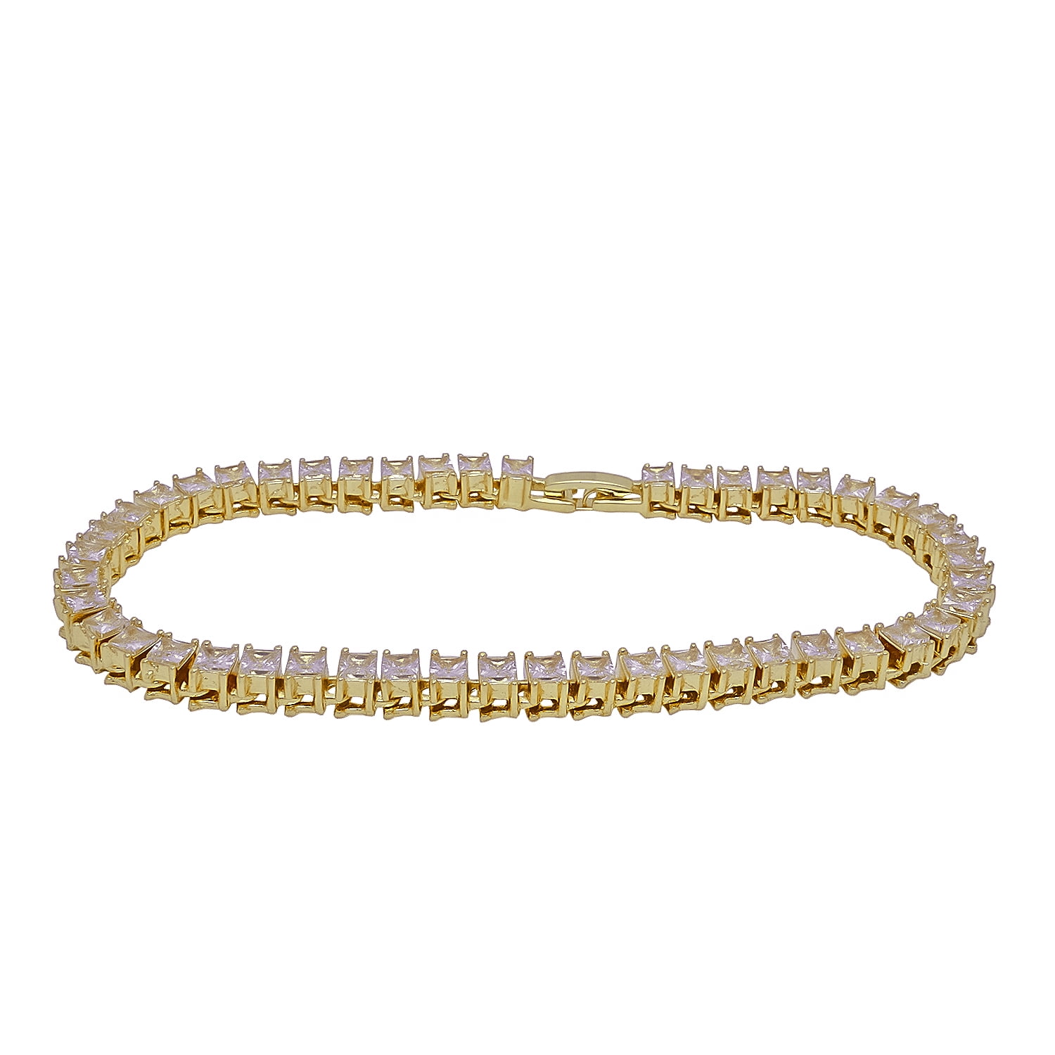 Antique Art Deco 14.5CT Marquise Round VVS1 Diamond Bracelet 14K White Gold Over