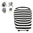 thumbnail image 2 of Nursing Scarf Strip Patterned Breastfeeding Cover Shawl Cotton Baby Car Seat Cover for Girls and Boys, 2 of 7