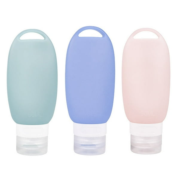Leak Proof Refillable Bottles 90 ml Travel Squeeze Bottles, Toiletries