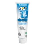 A+D Diaper Rash Cream (3-Pack) With Dimethicone Zinc Oxide, 4 oz. Tube (Set of 3)
