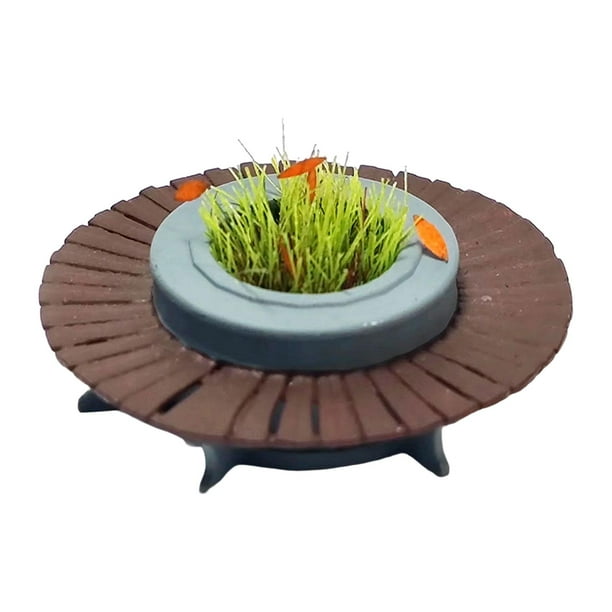 Parterre de resina rcstronger a escala 1/64, modelo en miniatura para decoración de mesa de arena Estilo B