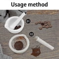 thumbnail image 3 of Porcelain Mortar And Pestle,ceramic Herb Grinder Pill Crusher Set--, 3 of 5