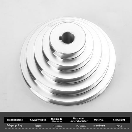 

Type A 5 Layers 5 Slots Pagoda Wheel Motor Pulley Bench Drill Accessories