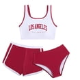 thumbnail image 4 of SHenli Girls Swimsuit Rash Guard Bikini Adjustable Strap Tankini for Girls 3 Pieces Girls Bathing Suits Size 14-16 Tropical Printed Summer Girl's Swimwear Red 10-11 Years, 4 of 5