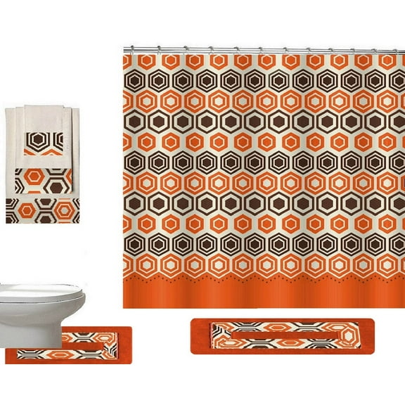 18PC banded BATH SET GALAXY BEIGE
